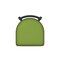 Holland Bar Stool Co 18" Low Back Swivel Vanity Stool, Pewter Finish, Canter Kiwi Green Seat 41118PW009 - alternate 2